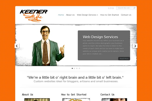 Chameleon theme site design template sample
