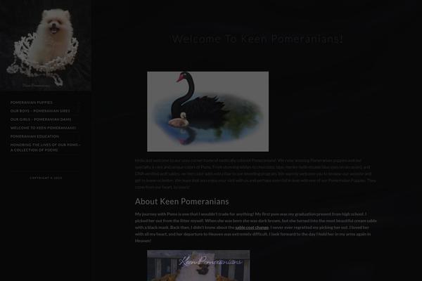 Kinetika theme site design template sample