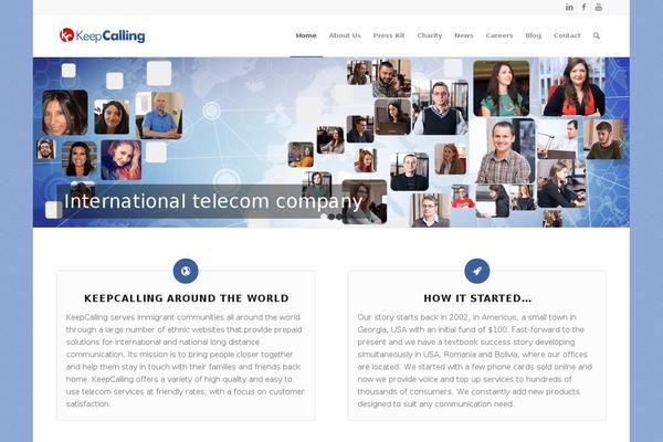 keepcalling.net site used Enfoldchild