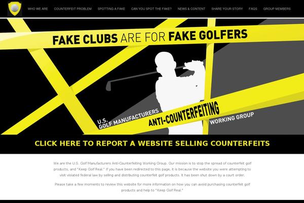 keepgolfreal.com site used Fake
