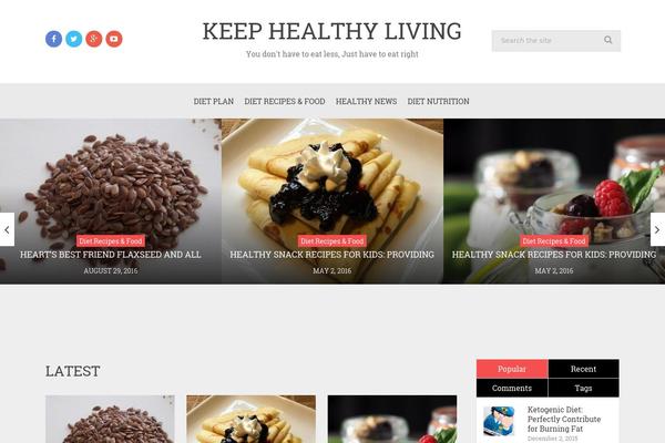 Magazine theme site design template sample