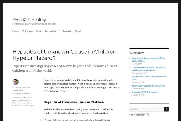 Twenty Sixteen theme site design template sample