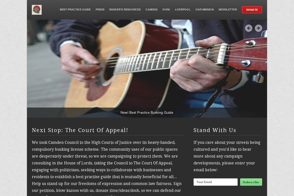 Site using WP Email Capture plugin