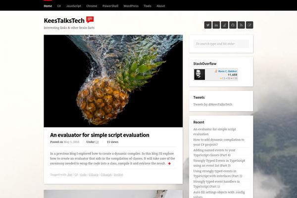 Wpex-blogger theme site design template sample