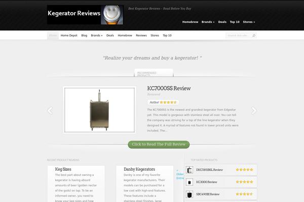 InReview theme site design template sample