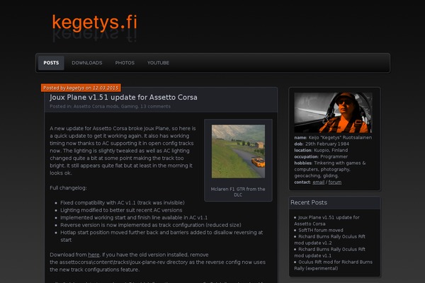 Parament theme site design template sample