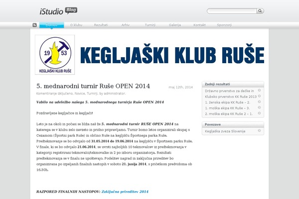 iStudio Theme theme site design template sample