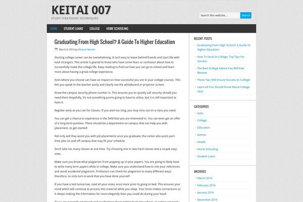 News theme site design template sample