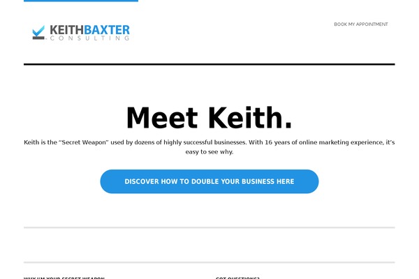 keithbaxterconsulting.com site used Hustle