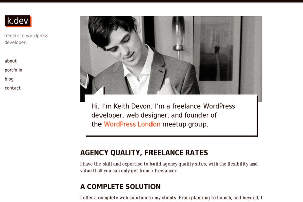 Frost theme site design template sample