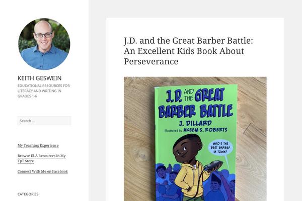 Twenty Fifteen theme site design template sample