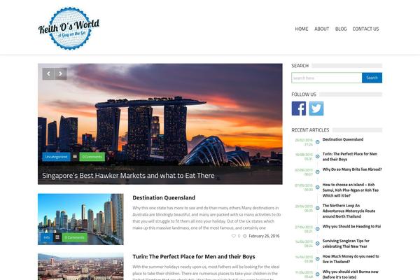TrendyBlog theme site design template sample