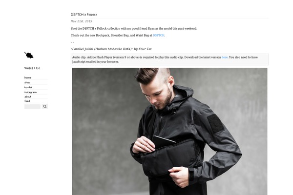 Oulipo theme site design template sample