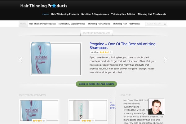 InReview theme site design template sample