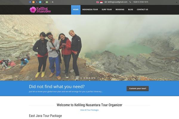 Tour Package theme site design template sample