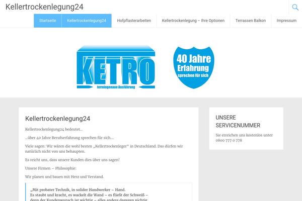 Radiate theme site design template sample