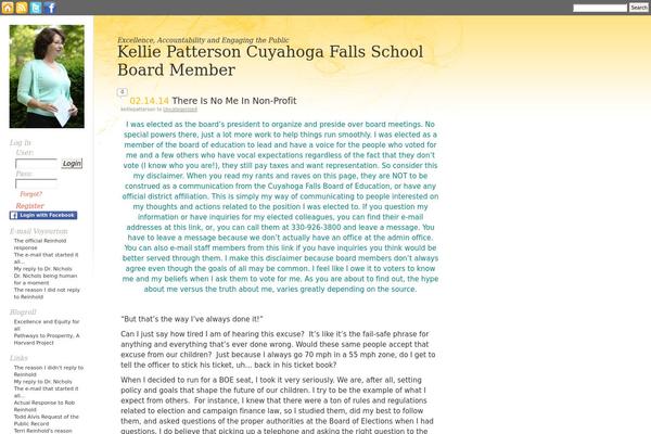 kelliepatterson.com site used Gold-pot-theme