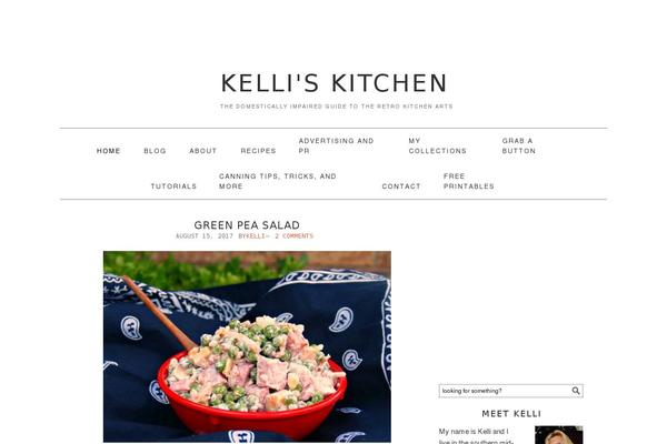 Foodie theme site design template sample