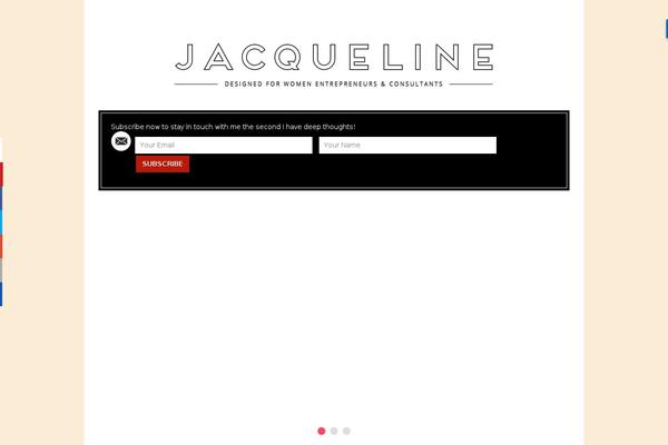 Jacqueline theme site design template sample