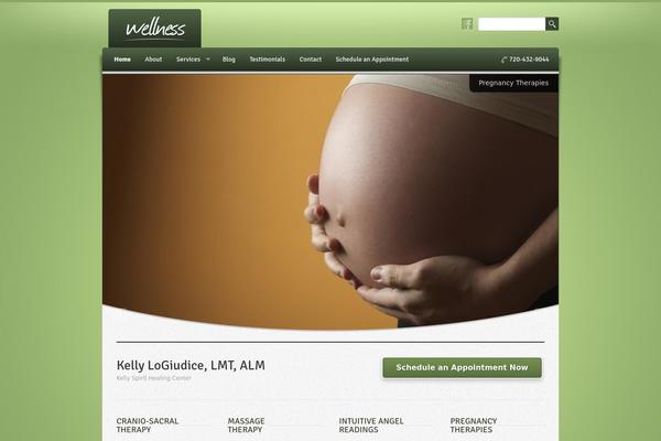 Wellness theme site design template sample