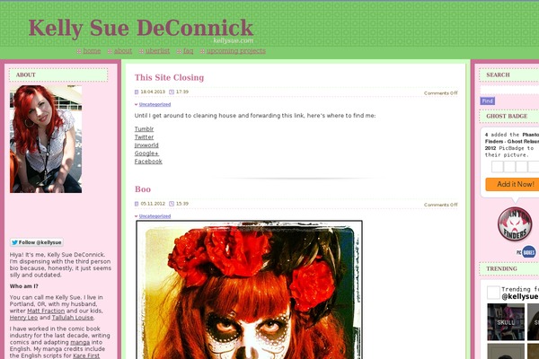 kellysue.com site used Artsavius Blog