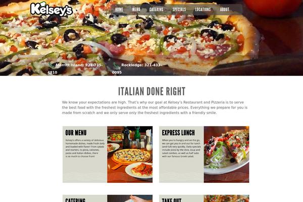 The Restaurant theme site design template sample