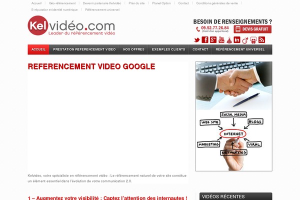 Video theme site design template sample
