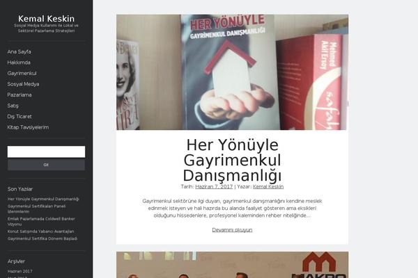 Author theme site design template sample