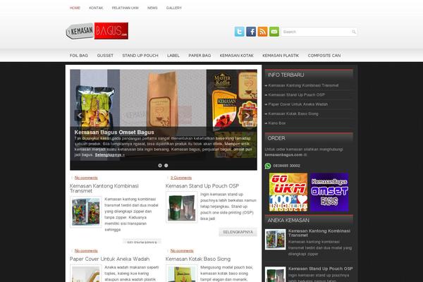 Marinate theme site design template sample