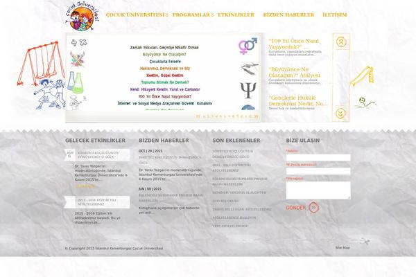 Kids theme site design template sample
