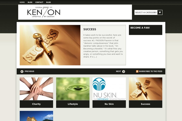 Aperture theme site design template sample