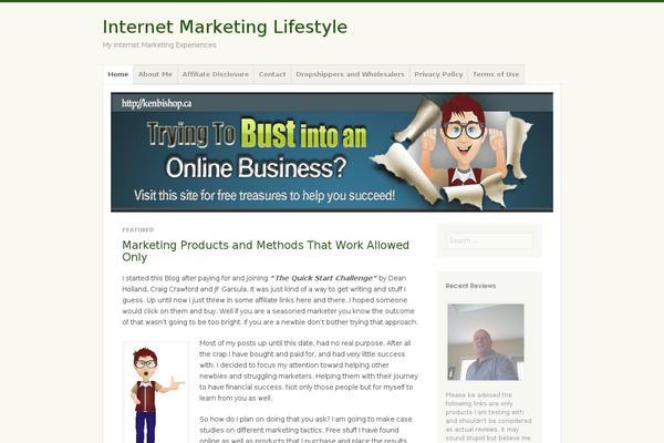 Misty Lake theme site design template sample