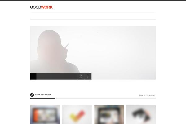 Goodwork theme site design template sample