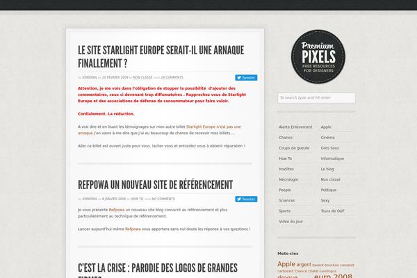 Premiumpixels theme site design template sample