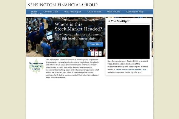 Kensington theme site design template sample