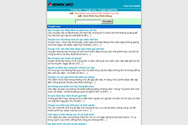 kenh3x.info site used Mod