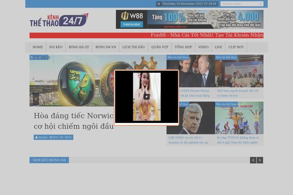 Site using Magazine3-widgets plugin