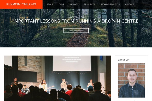 kenmcintyre.org site used Wp_uberto5-v1.1