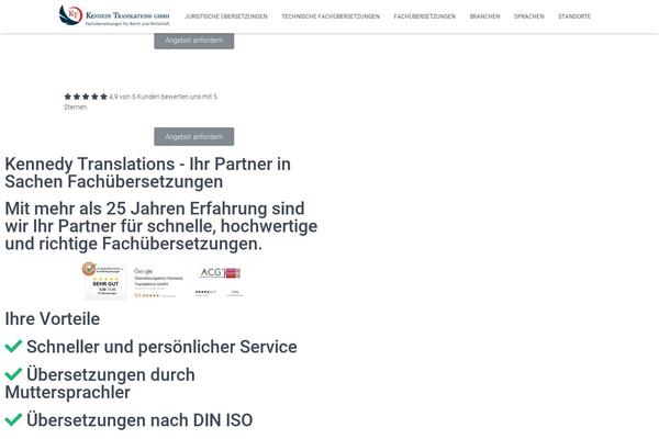 kennedy-translations.com site used Hestia