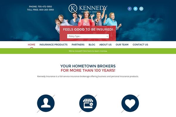 Kennedy theme site design template sample