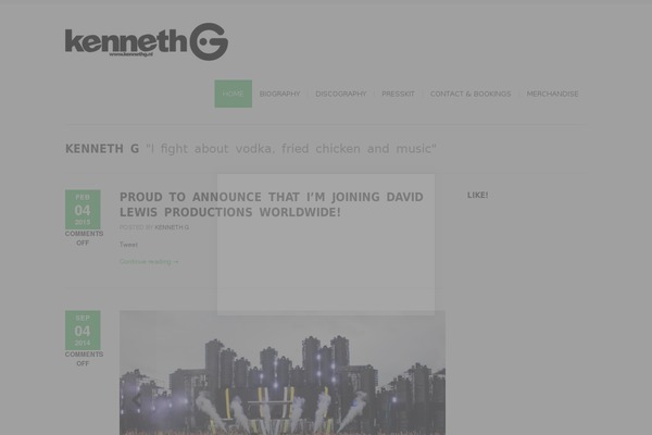 Bigbang theme site design template sample