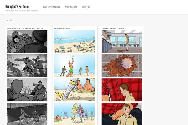 kennybob.com site used Shaken Grid Lite