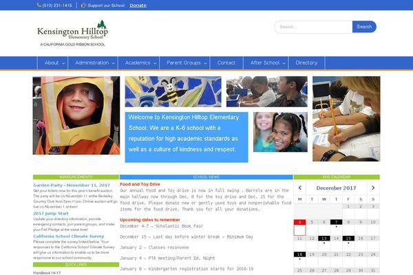 Education Hub theme site design template sample