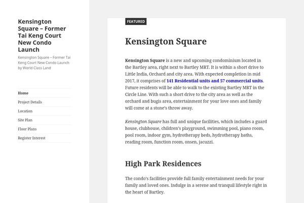 kensingtonsq.org site used Pathfinder