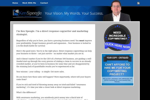 kenspeegle.com site used Marketers Delight
