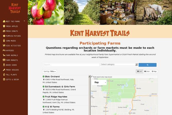 kentharvesttrails.org site used Vc-divi