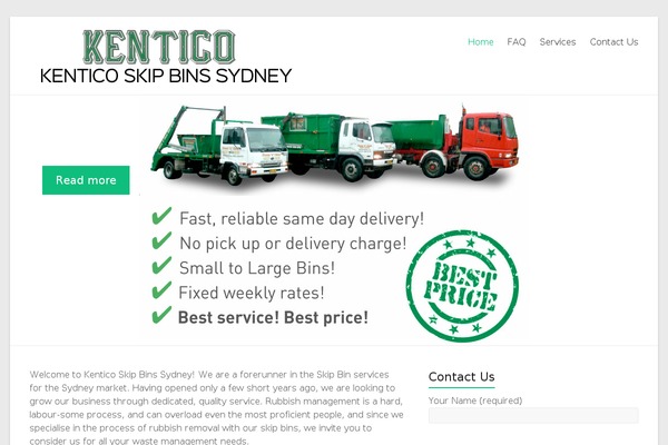 Spacious theme site design template sample