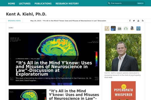 kentkiehl.com site used FastNews Light