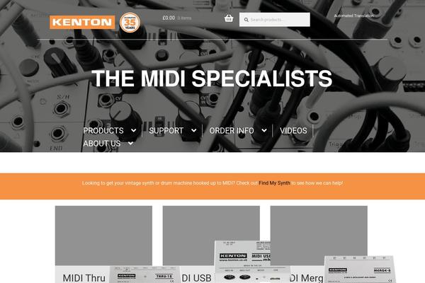kentonuk.com site used Kenton