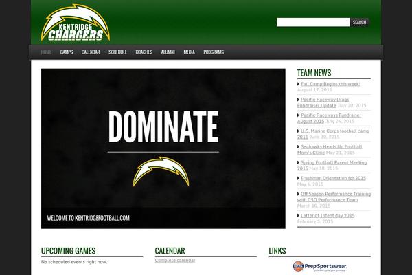 Sports-team-theme theme site design template sample